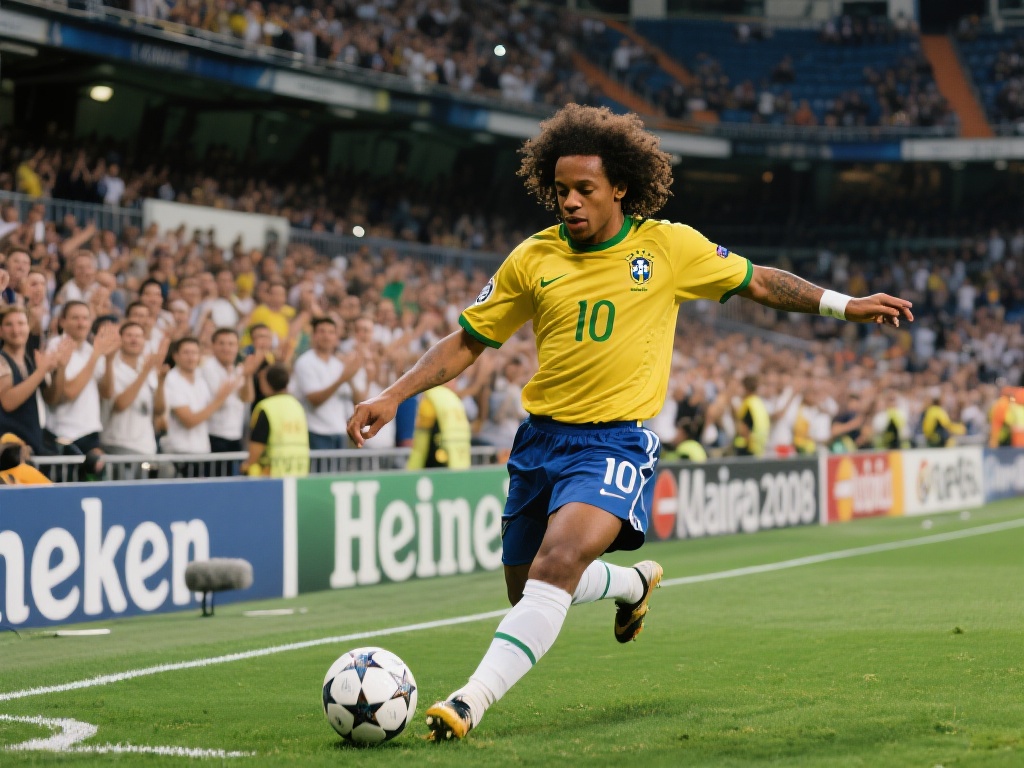 作为一位足球艺术家，罗纳尔迪尼奥的职业生涯充满了闪