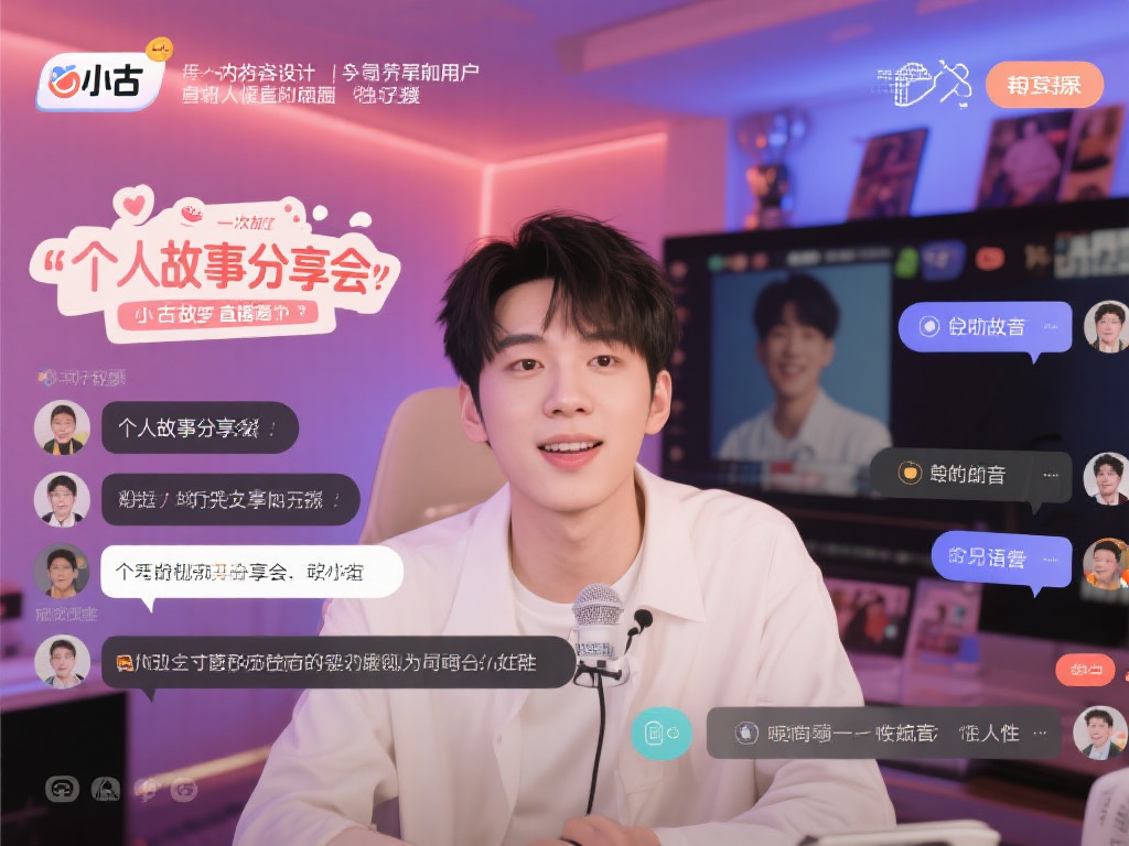 比如有一次，小古在直播中举办了“个人故事分享会”，