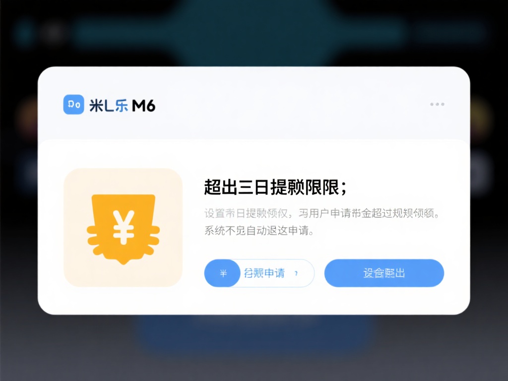 超出单日提现限额：米乐m6平台可能会设置单日提现额